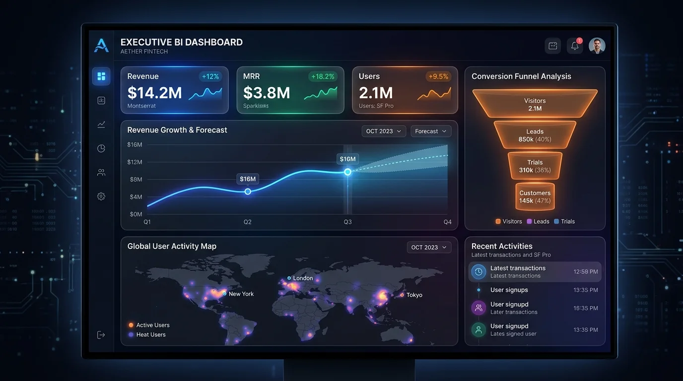 Dashboards Executivos de Business Intelligence
